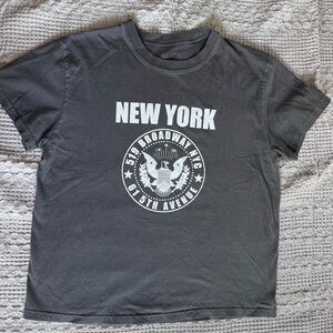 Brandy Melville Charcoal New York Tee